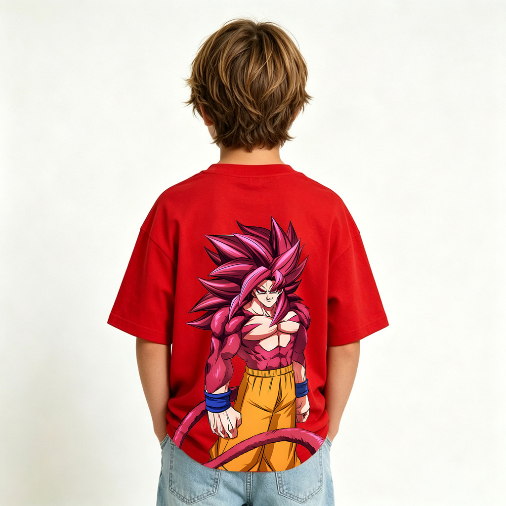 Dragon Ball Goku Anime Graphic T-shirts for Kids Cartoon Print Cotton Tee