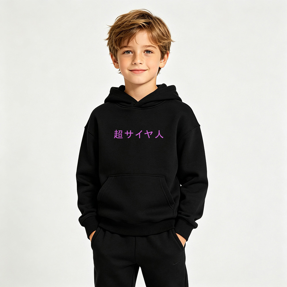 Dragon Ball Anime Graphic Hoodie for Goku Black Kids Cartoon Print Cotton Tee