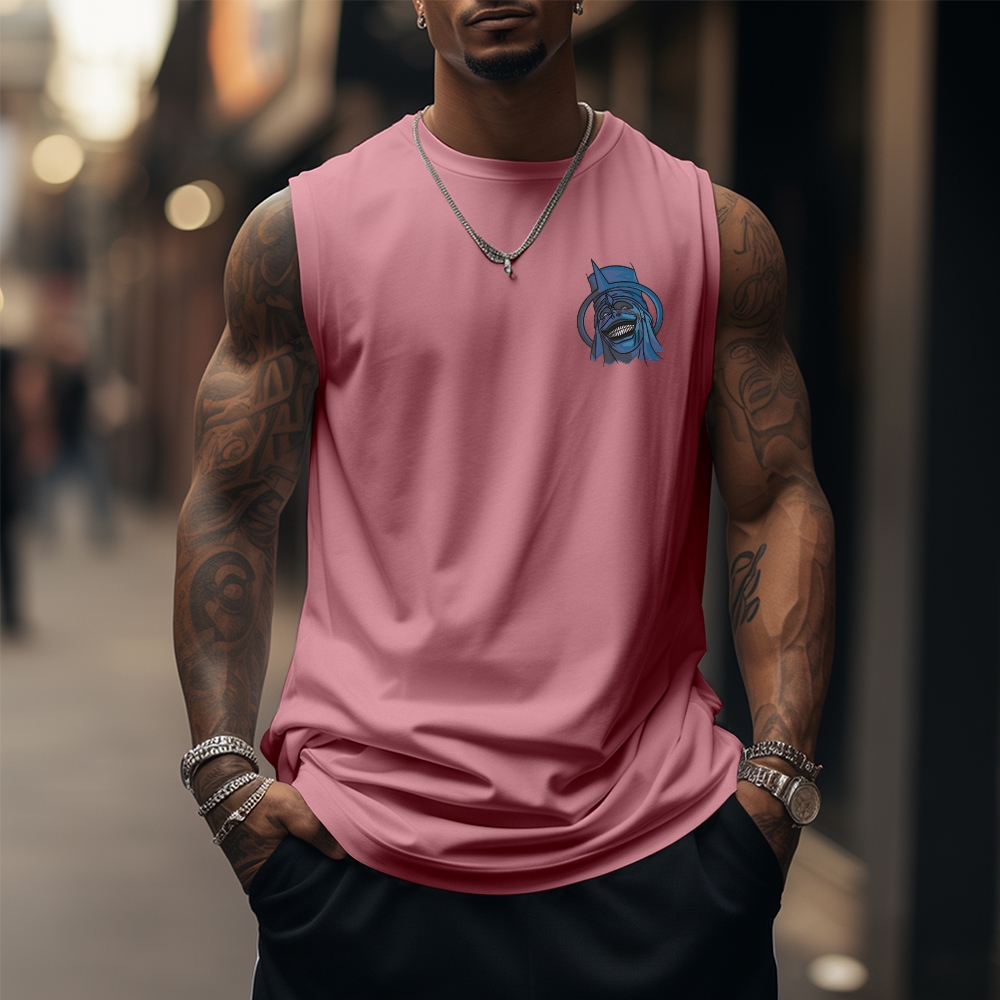 Oversized Anime Print Gym Tank Top-AnimeClothe