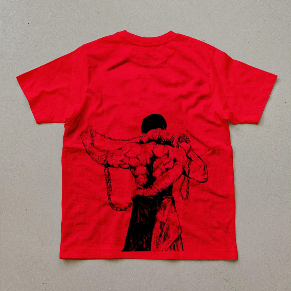 Unisex Oversized Anime Print T-Shirt-AnimeClothe