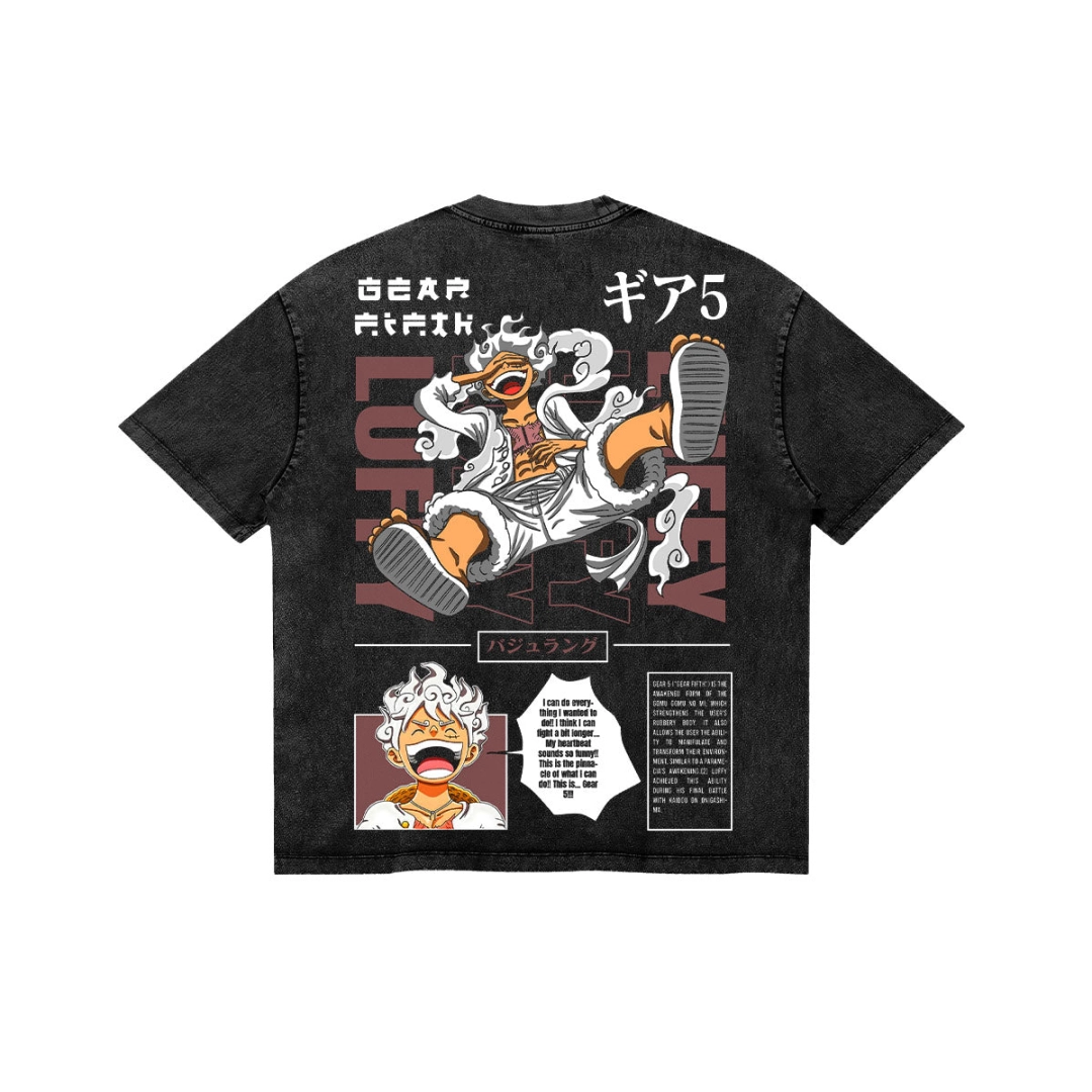 Luffy Gear 5 Washed T-Shirt丨One Piece