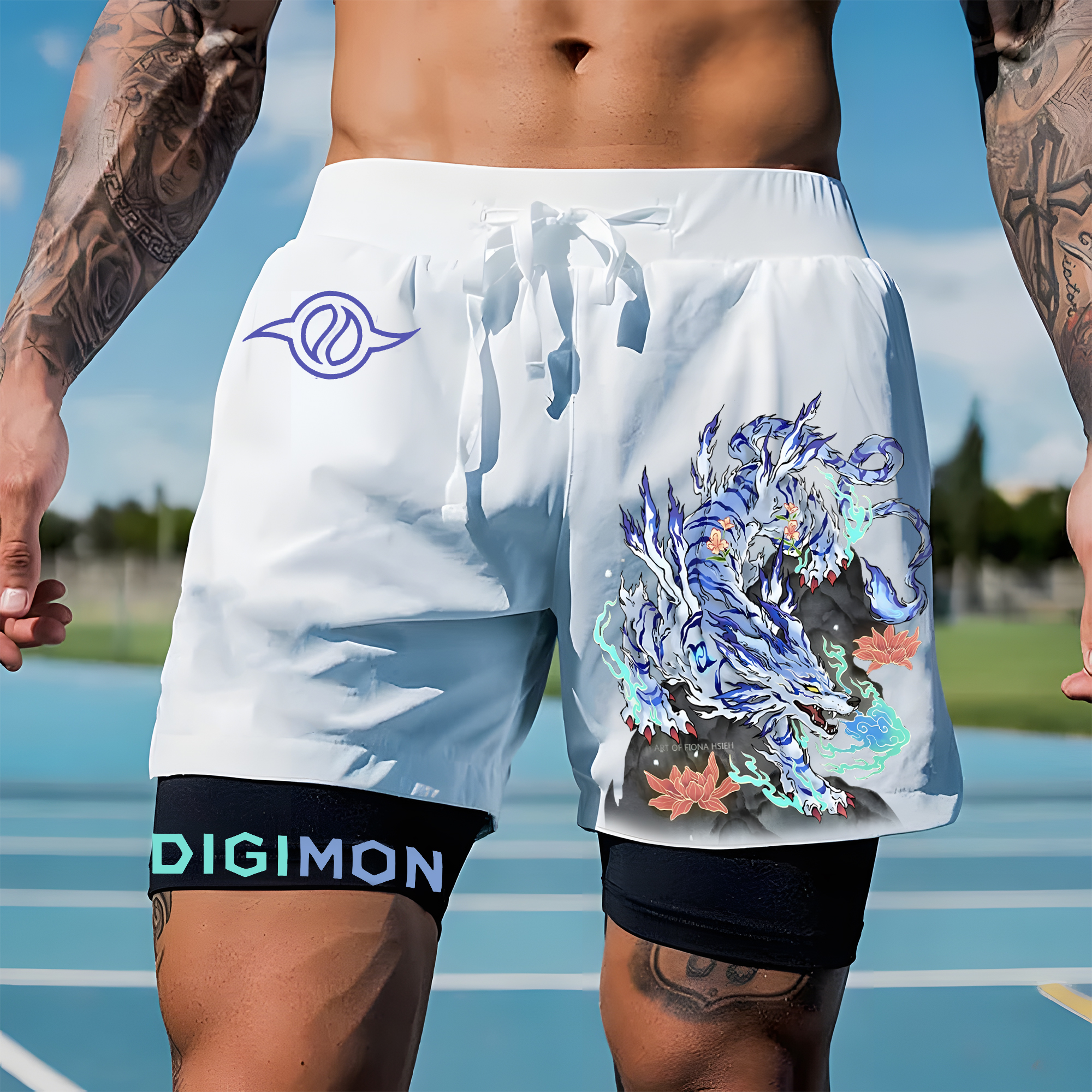 Unisex  “Digimon” Casual Anime Streetwear Shorts