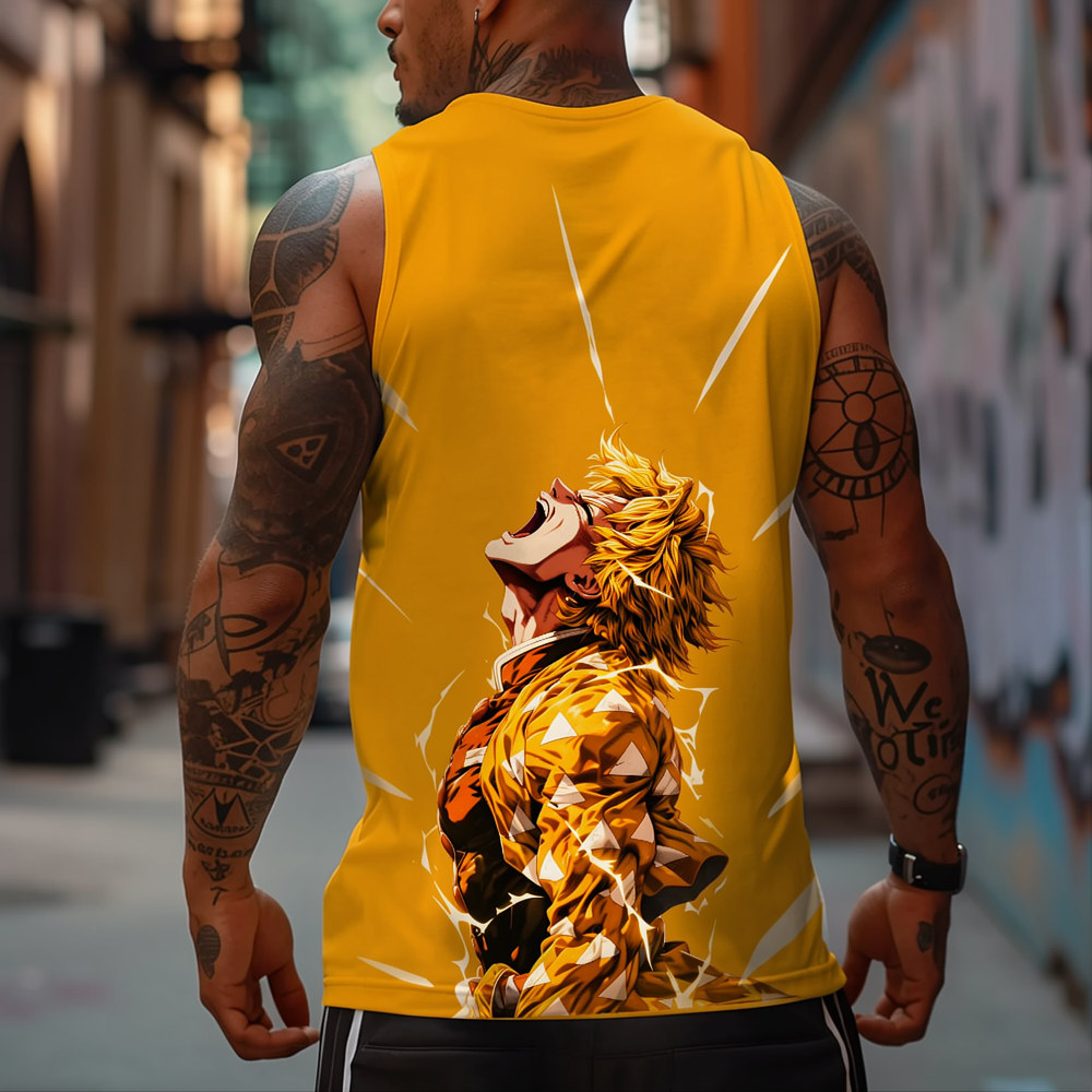 Unisex Demon Slayer Casual Anime  Tank Top