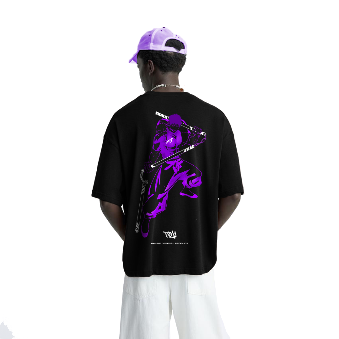 VINTAGE TEE丨Toji Neon Streetwear T-Shirt-JJK-AnimeClothe