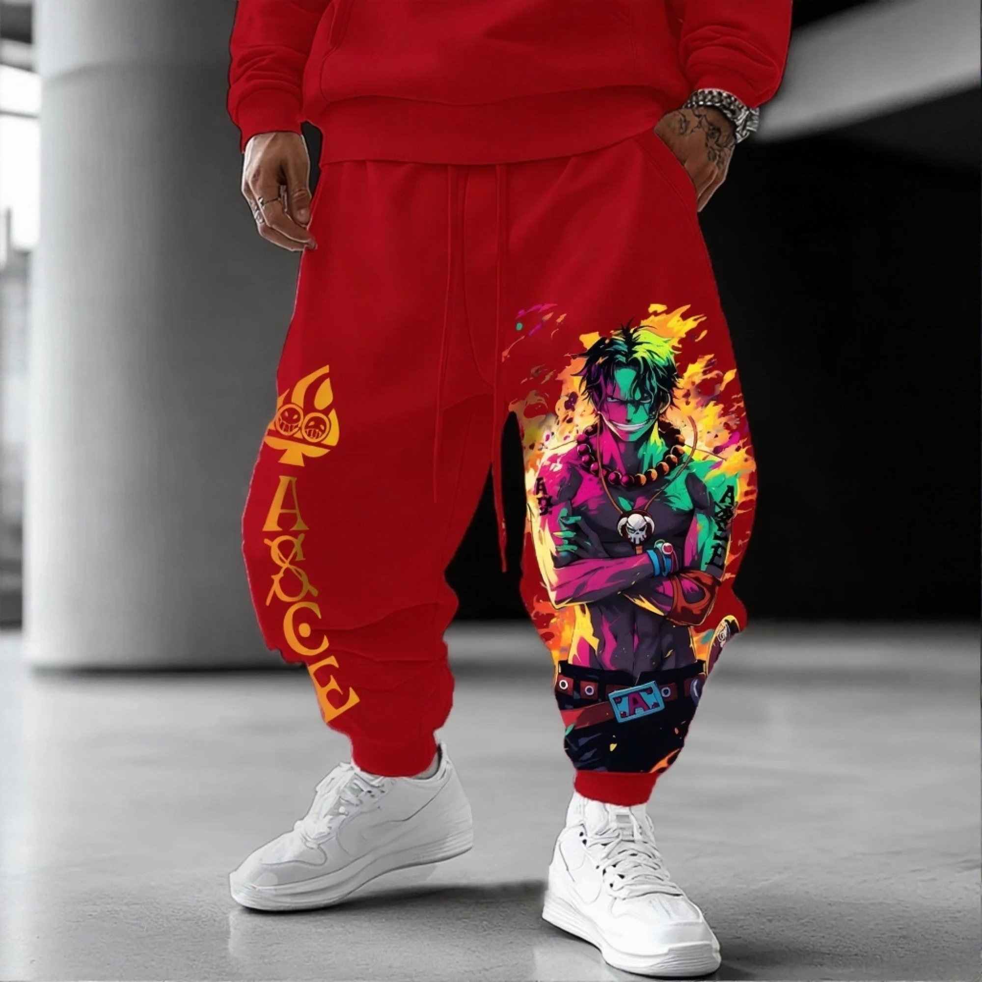 Unisex Anime Inspired Vintage Pants