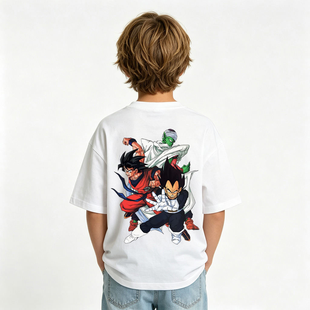 Dragon Ball Anime Graphic T-Shirt for Kids Cartoon Print Cotton Tee