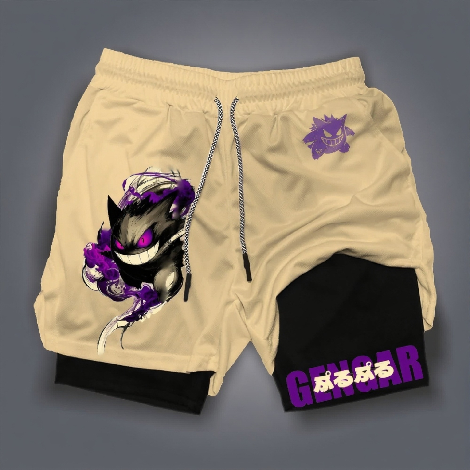 Pokémon Unisex Anime Gengar Shorts