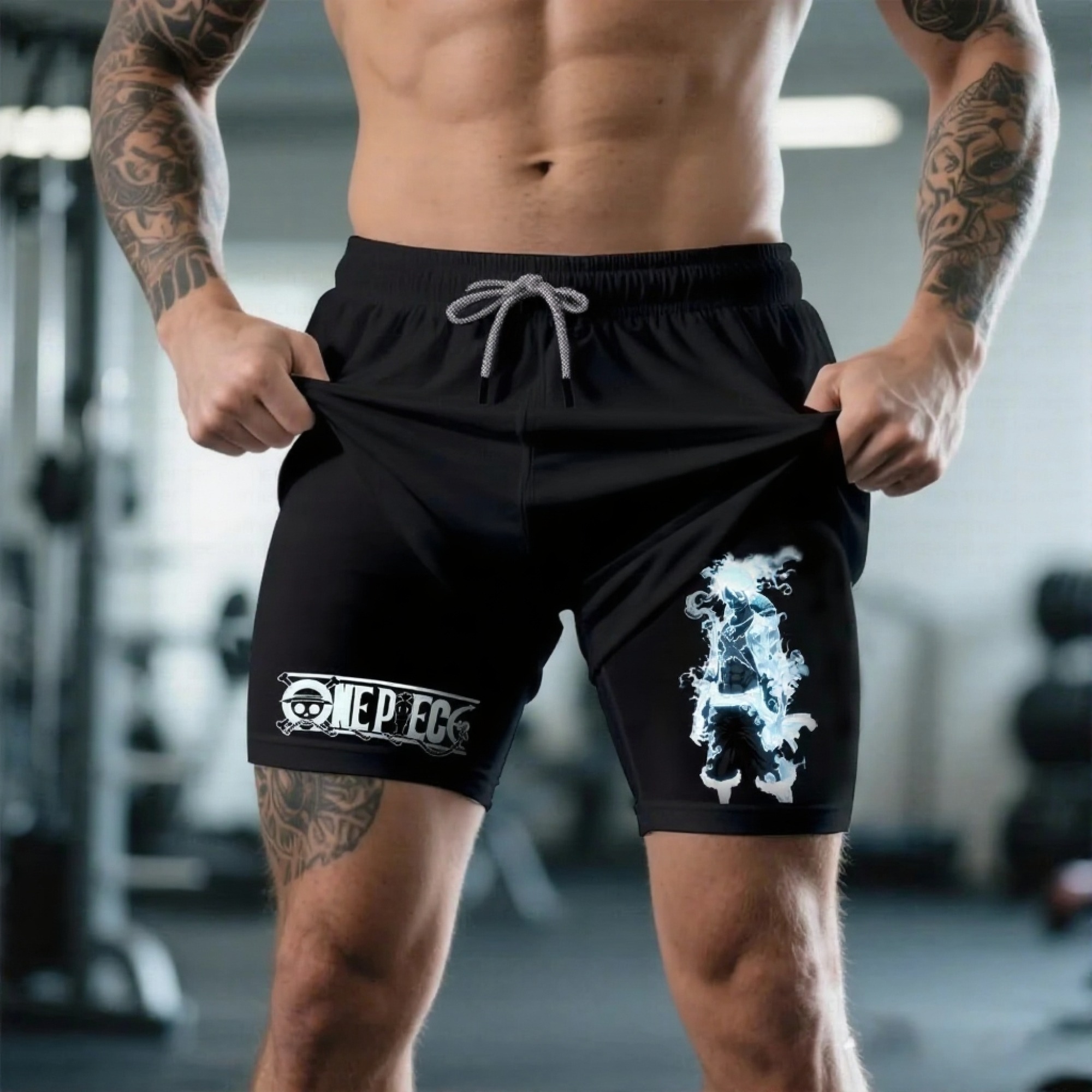 Unisex  Casual Anime Streetwear Shorts