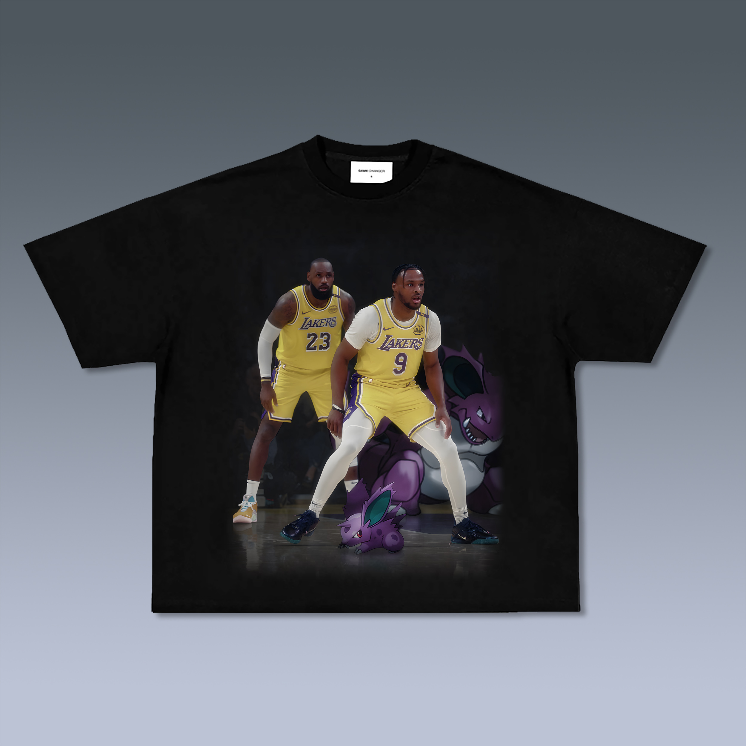 Unisex Vintage Tee丨 LeBron James  X Bronny James-AnimeClothe