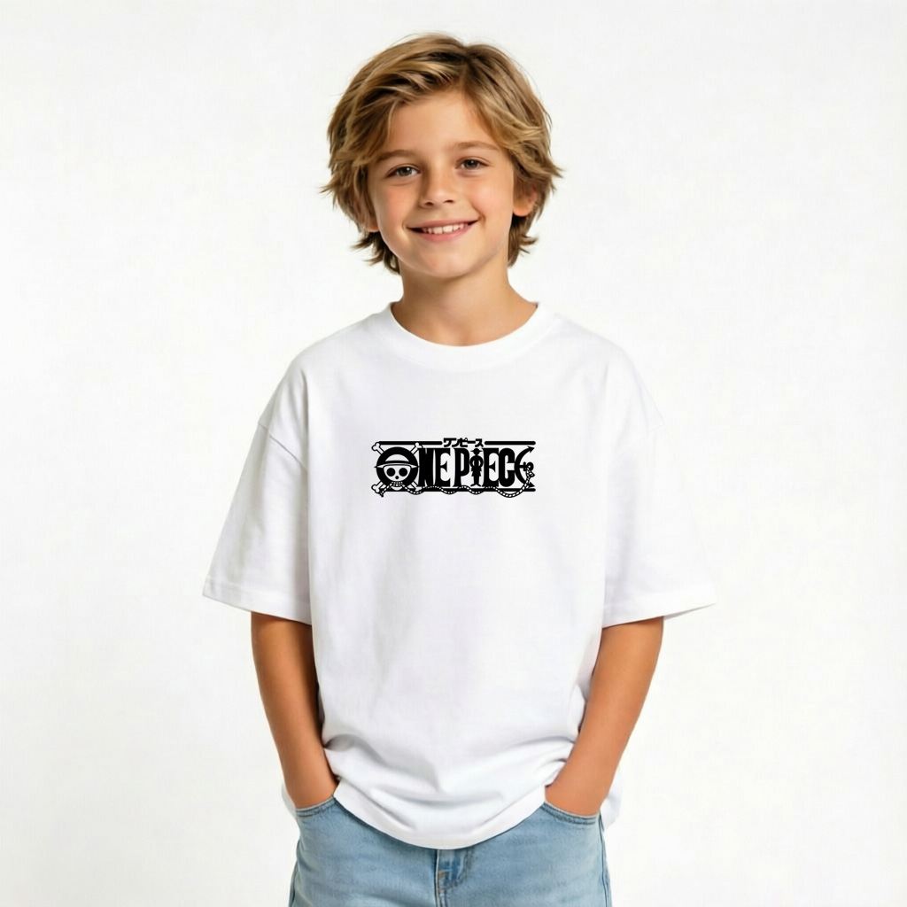 One Piece Anime Graphic T-Shirt for Ace Kids Cartoon Print Cotton Tee