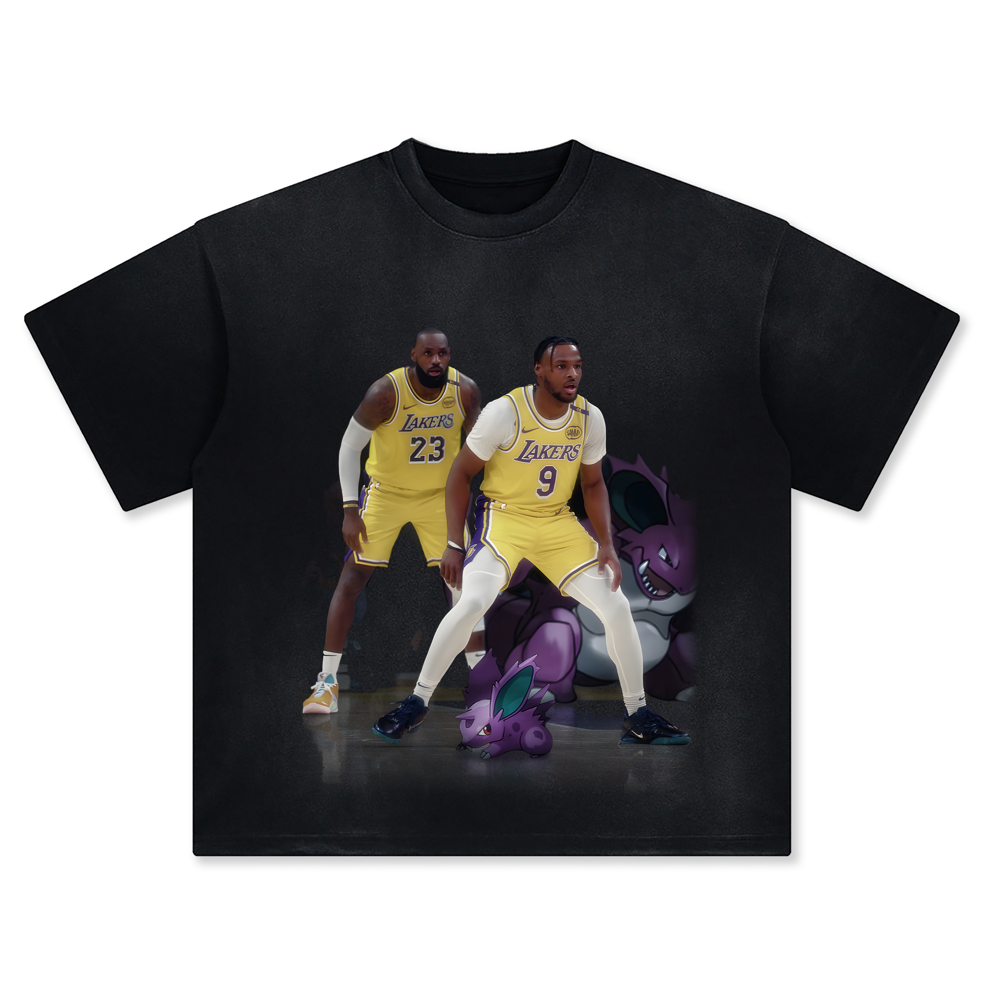 Unisex Vintage Tee丨 LeBron James  X Bronny James-AnimeClothe
