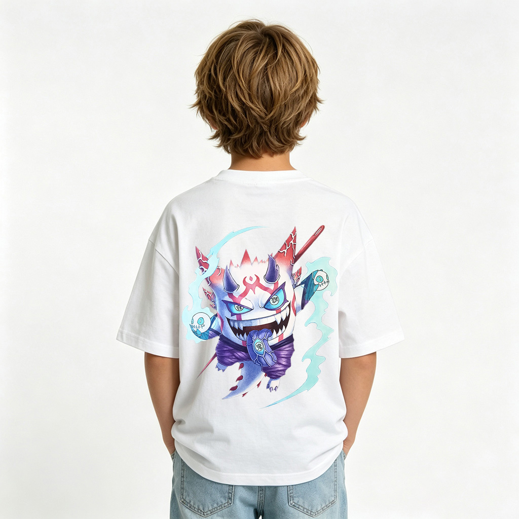 Pokémon Anime Graphic T-Shirt for Gengar Kids Cartoon Print Cotton Tee