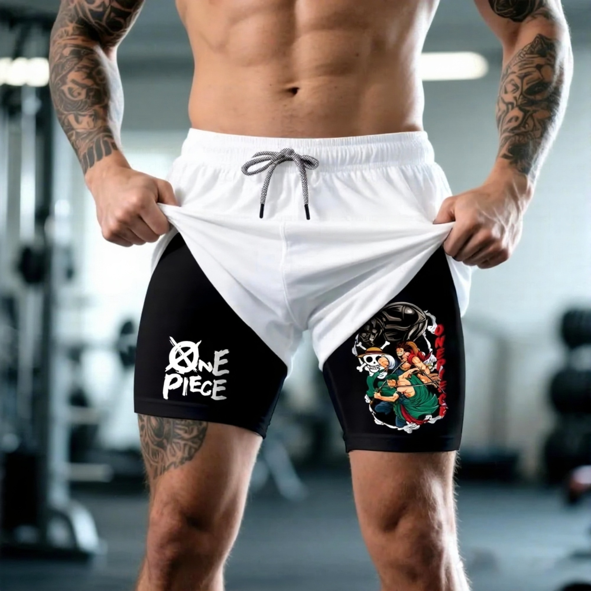 Unisex  Casual Anime Streetwear Shorts