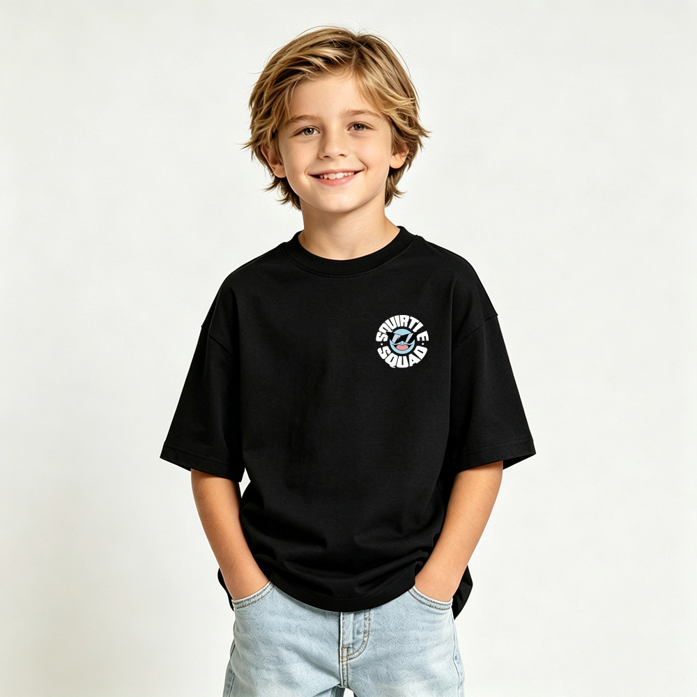 Pokémon Squirtle Anime Graphic T-Shirt for Kids Cartoon Print Cotton Tee