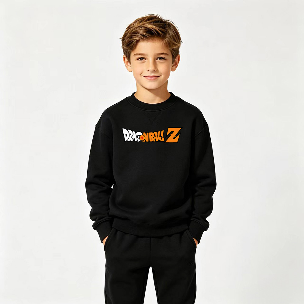 Dragon Ball Anime Graphic Crewneck Sweatshirt for Goku Kids Cartoon Print Cotton Tee