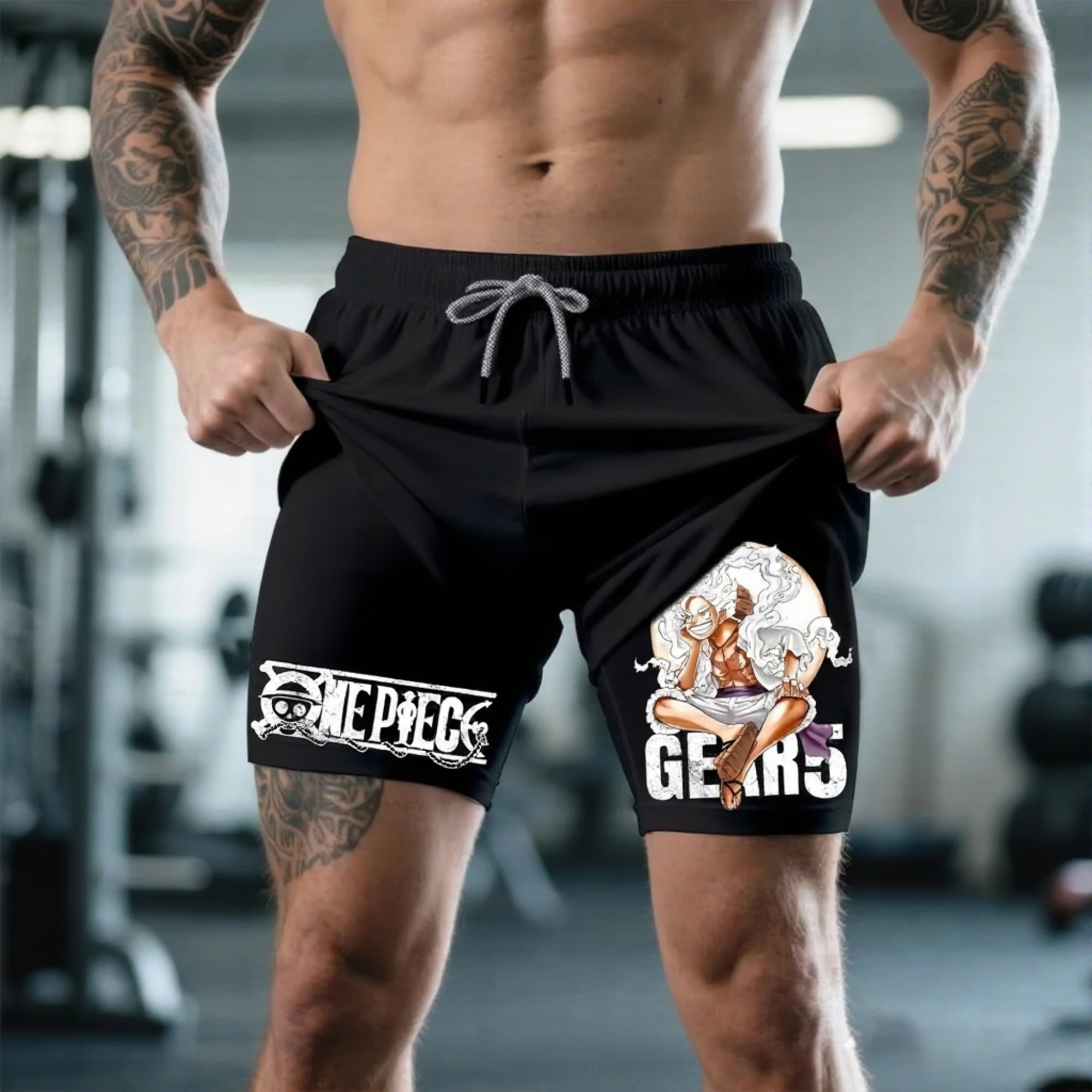 Unisex  Casual Anime Streetwear Shorts