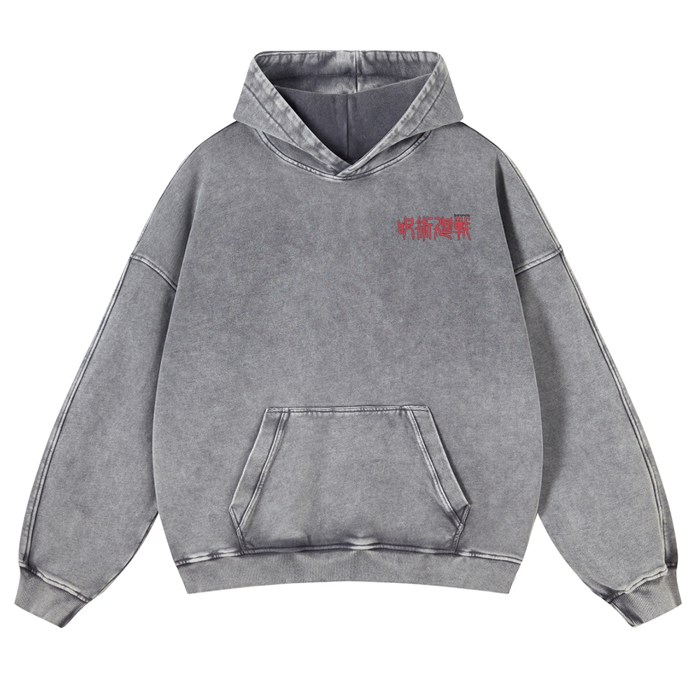Vintage Washed Hoodie-AnimeClothe