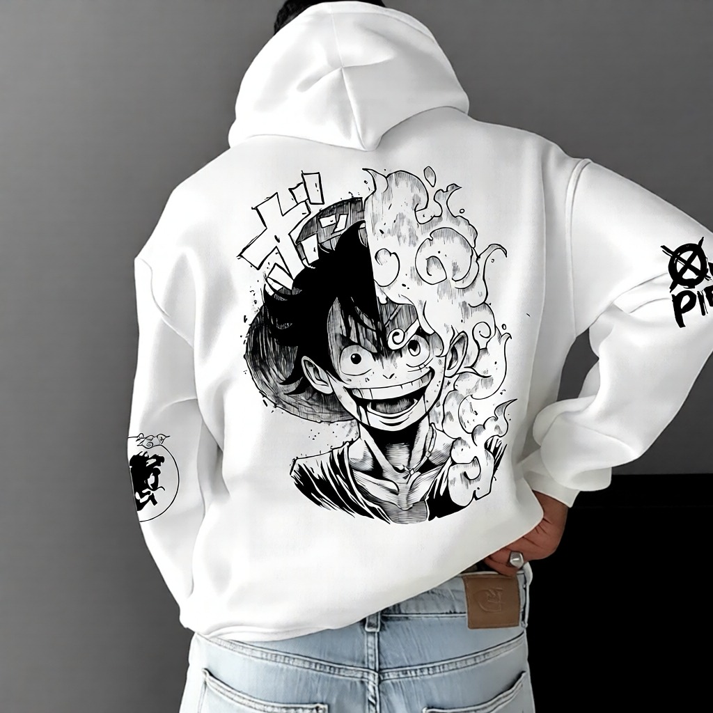 Unisex Anime Graphic Streetwear Vintage Hoodie