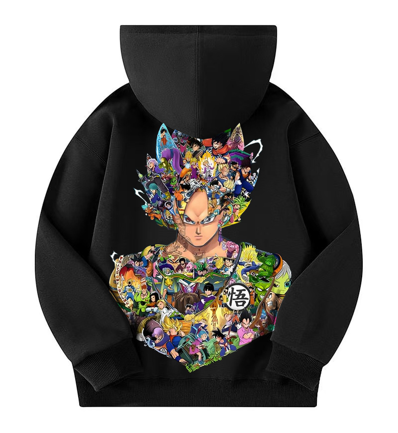 Unisex Anime Print  Casual Oversized Hoodie