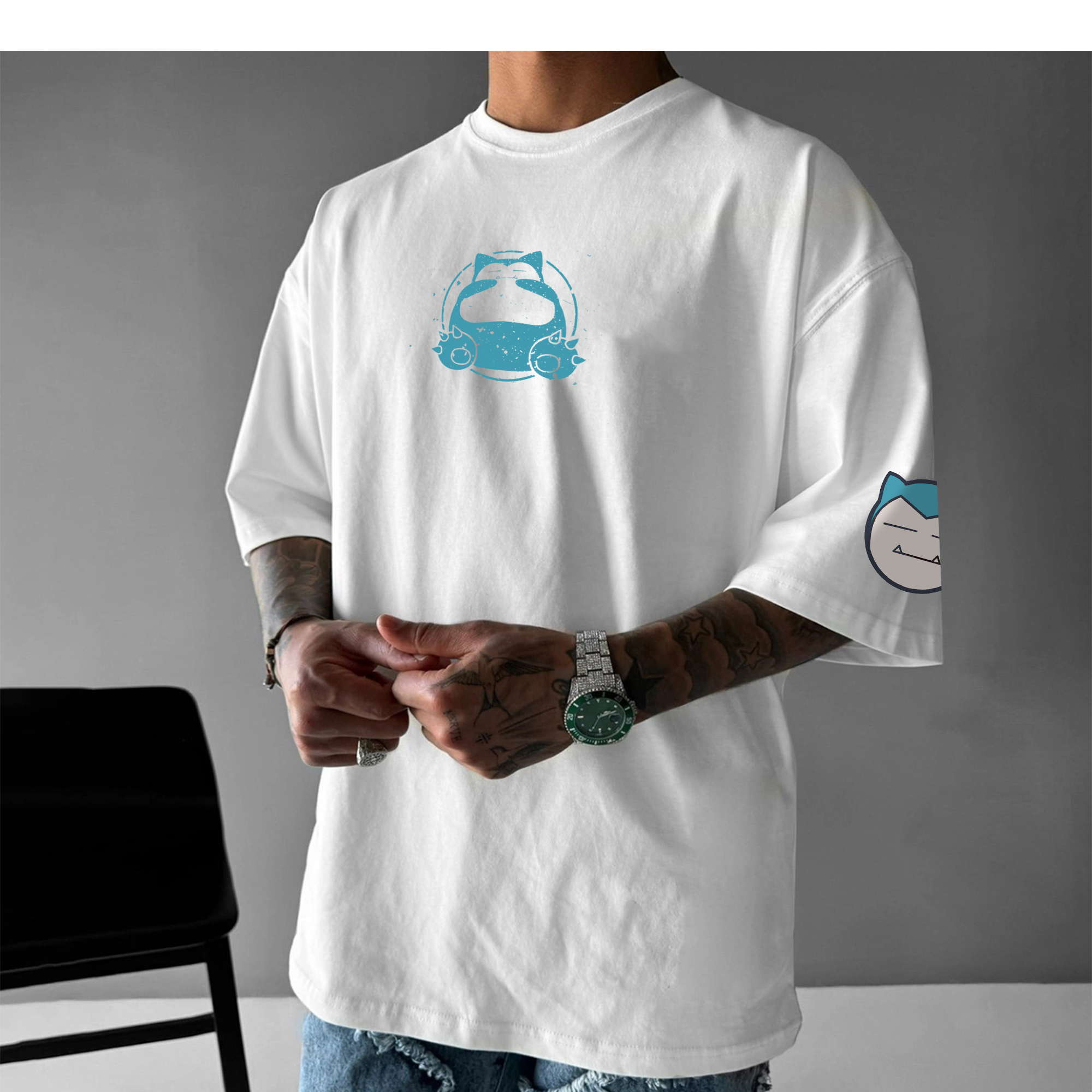 Unisex   Anime Inspired Vintage T-Shirt-AnimeClothe