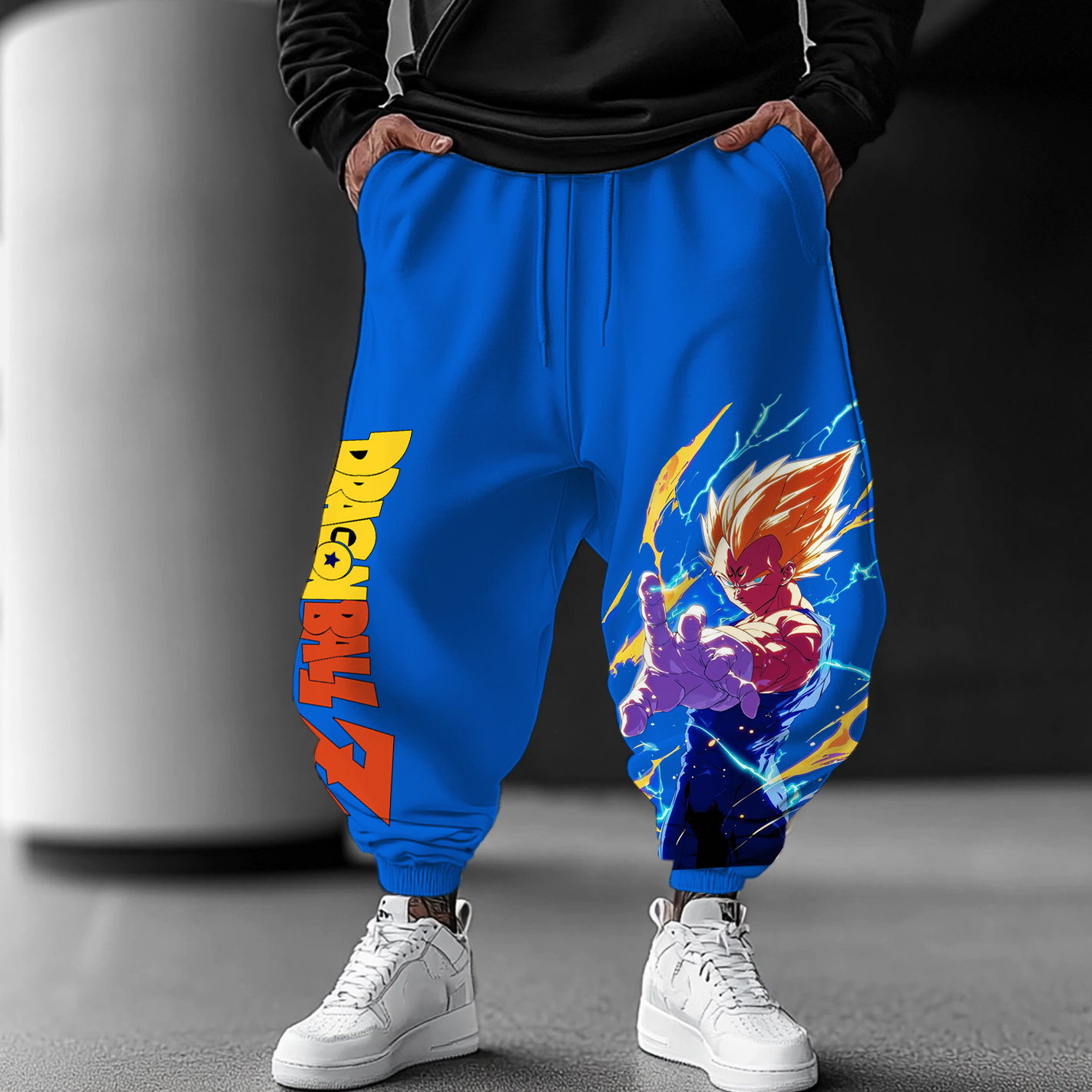 Unisex Anime Print Streetwear Harem Pants-AnimeClothe