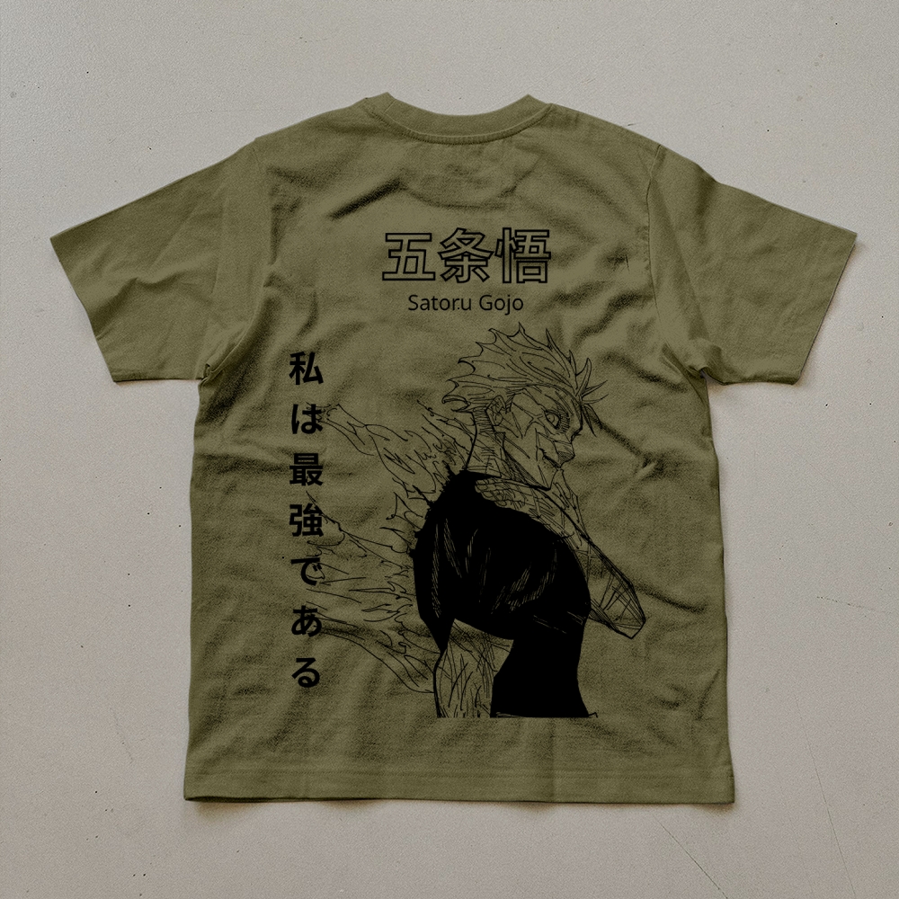 Unisex Oversized Anime Print T-Shirt-AnimeClothe