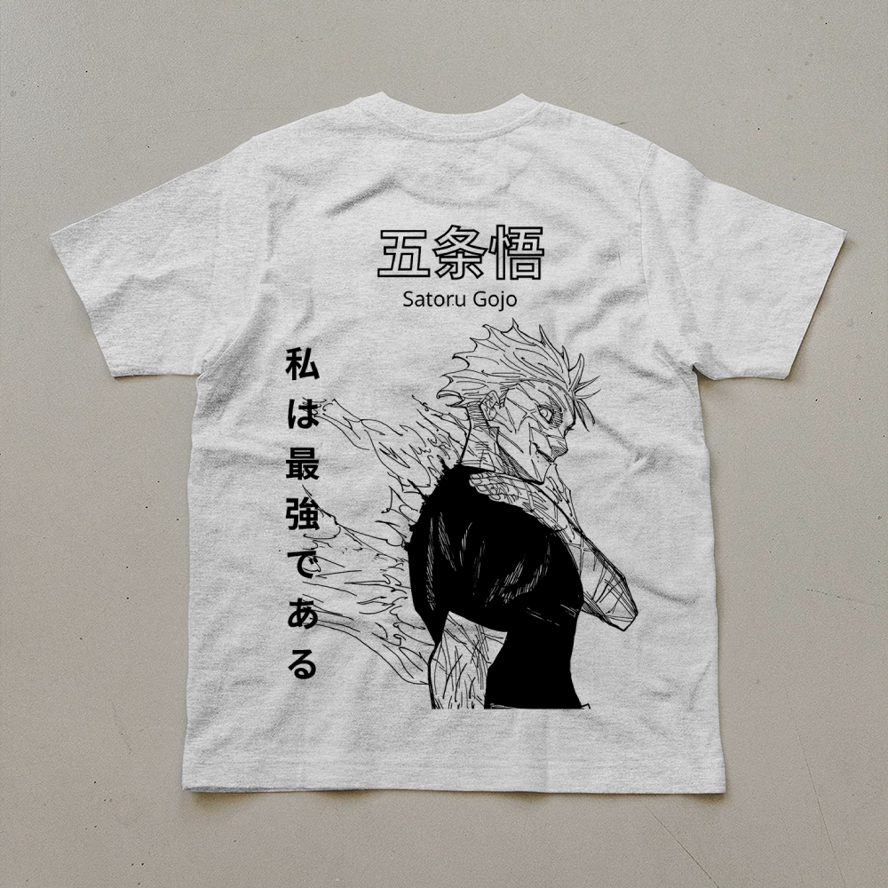 Unisex Oversized Anime Print T-Shirt-AnimeClothe