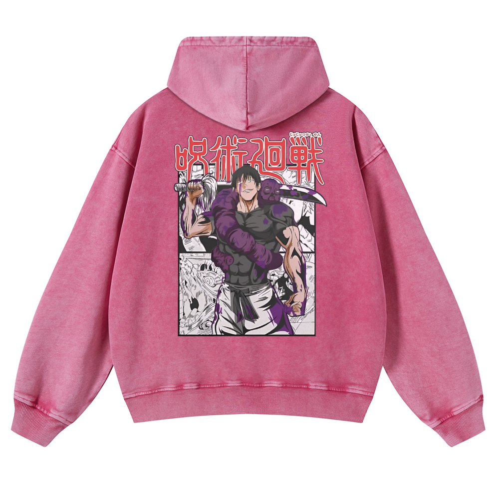 Vintage Washed Hoodie-AnimeClothe