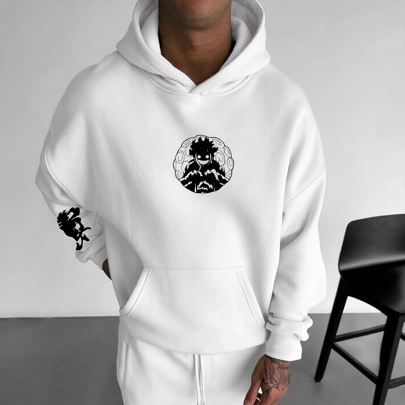 Unisex Anime Graphic Streetwear Vintage Hoodie