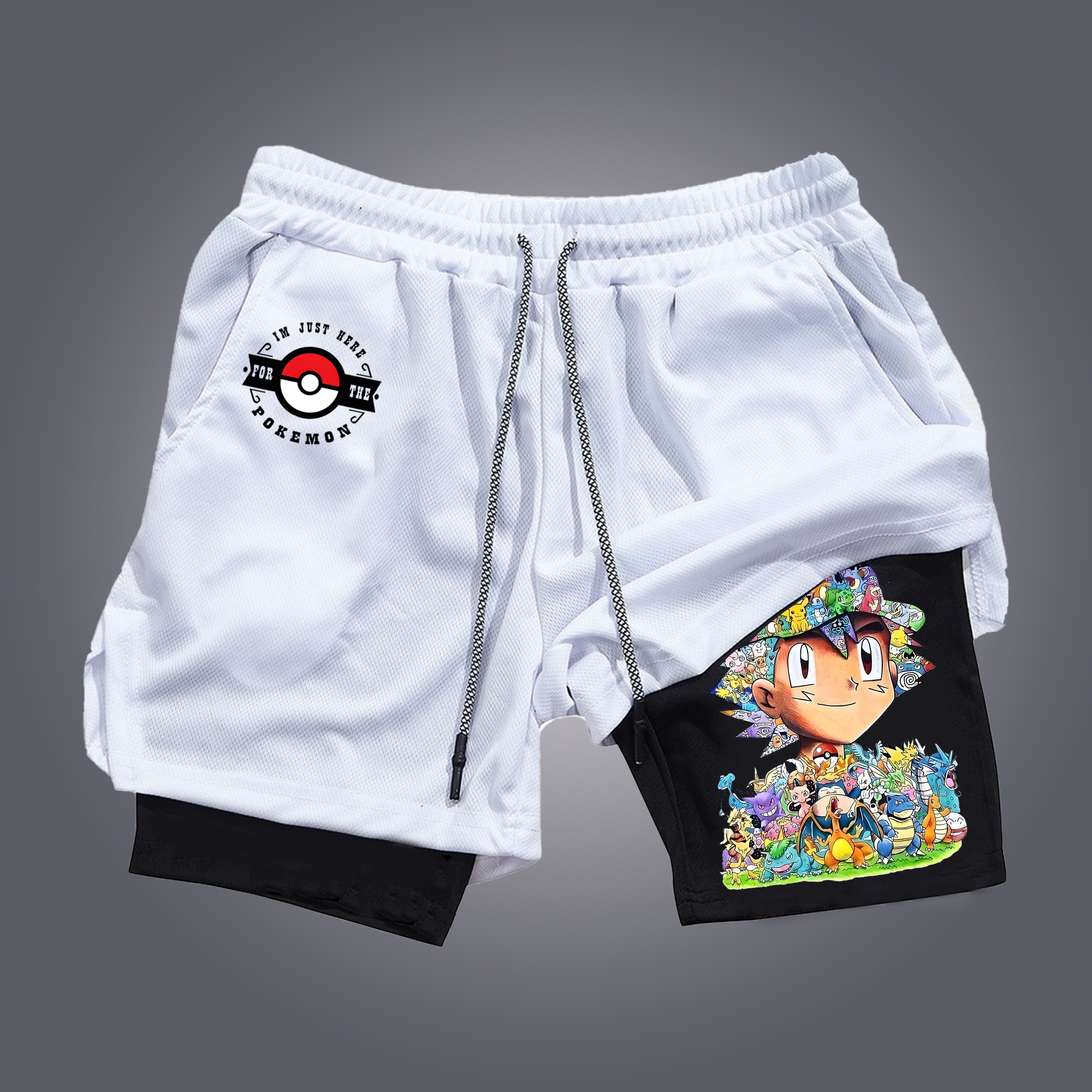 Unisex Casual Anime Streetwear Shorts-AnimeClothe