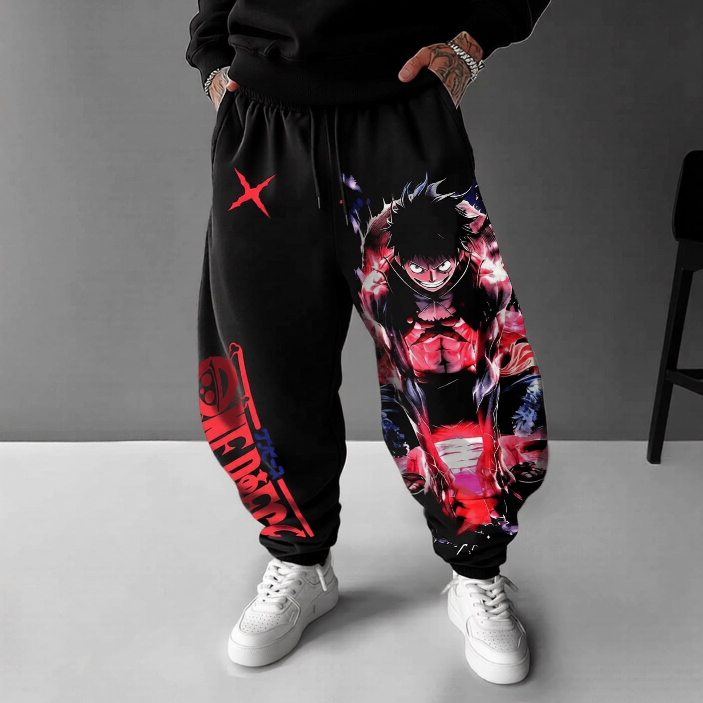 Unisex Anime Inspired Vintage Pants
