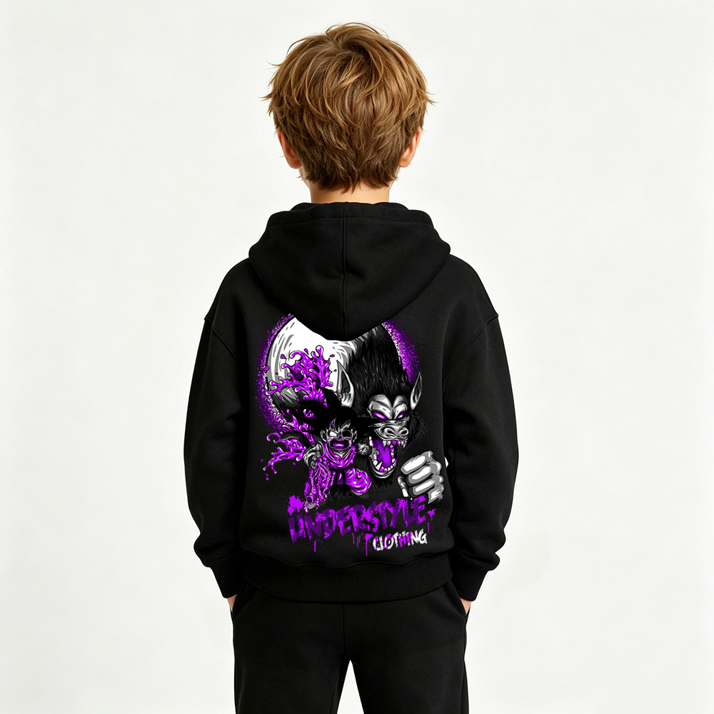 Dragon Ball Anime Graphic Hoodie for  Kids Cartoon Print Cotton Tee