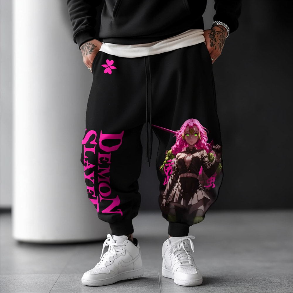 Unisex Demon Slayer Casual Anime Streetwear Pants