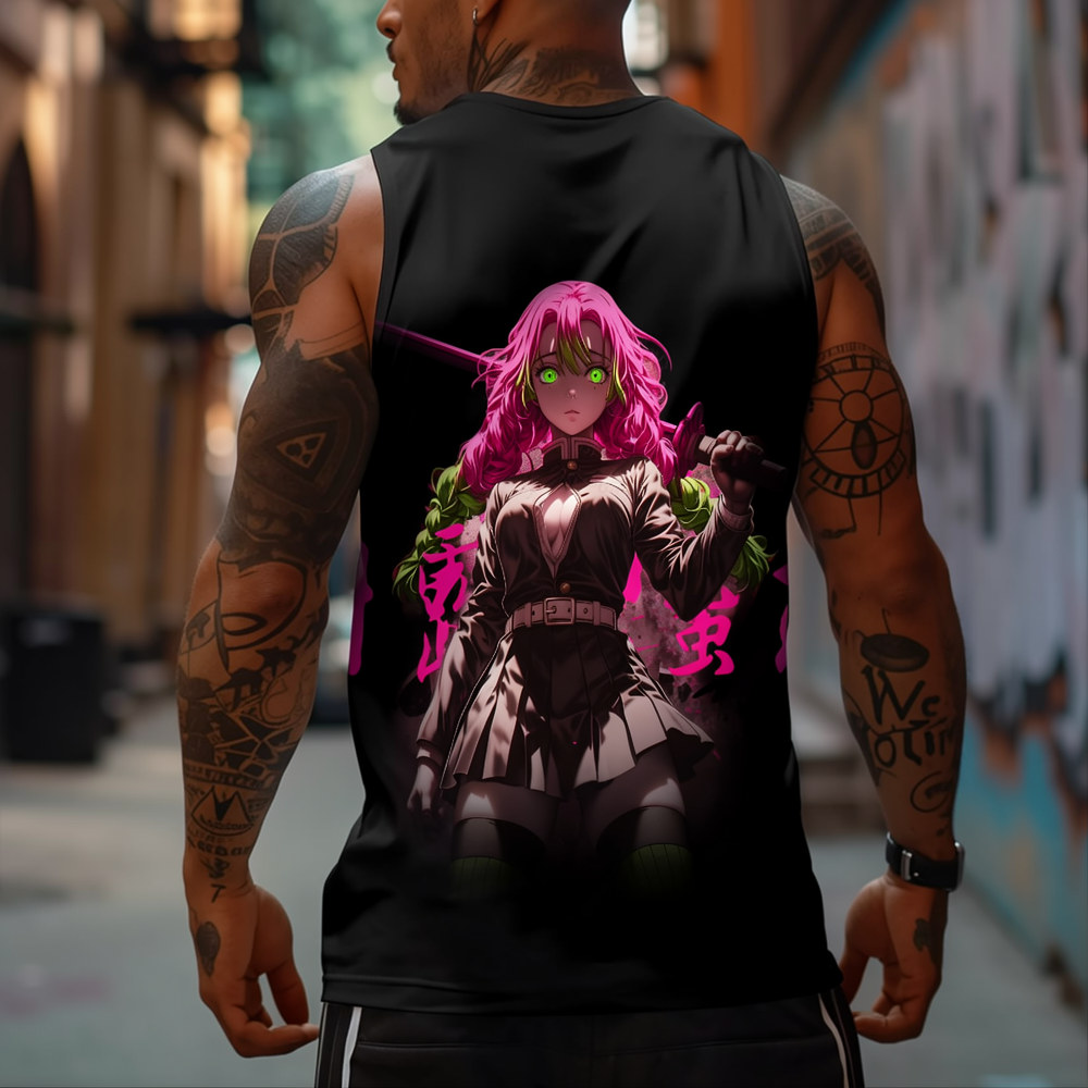 Unisex Demon Slayer Casual Anime  Tank Top