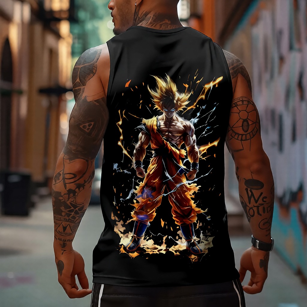 Unisex Anime Sleeveless Tank Top