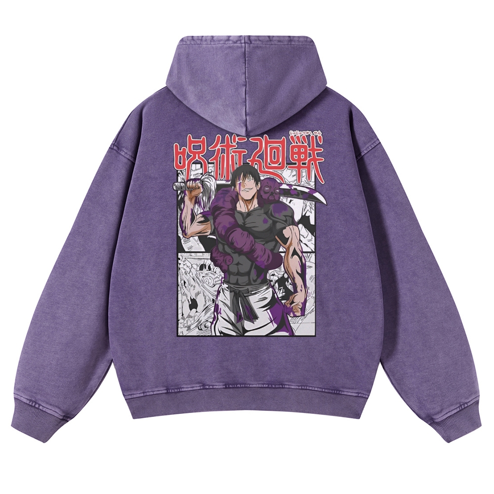Vintage Washed Hoodie-AnimeClothe