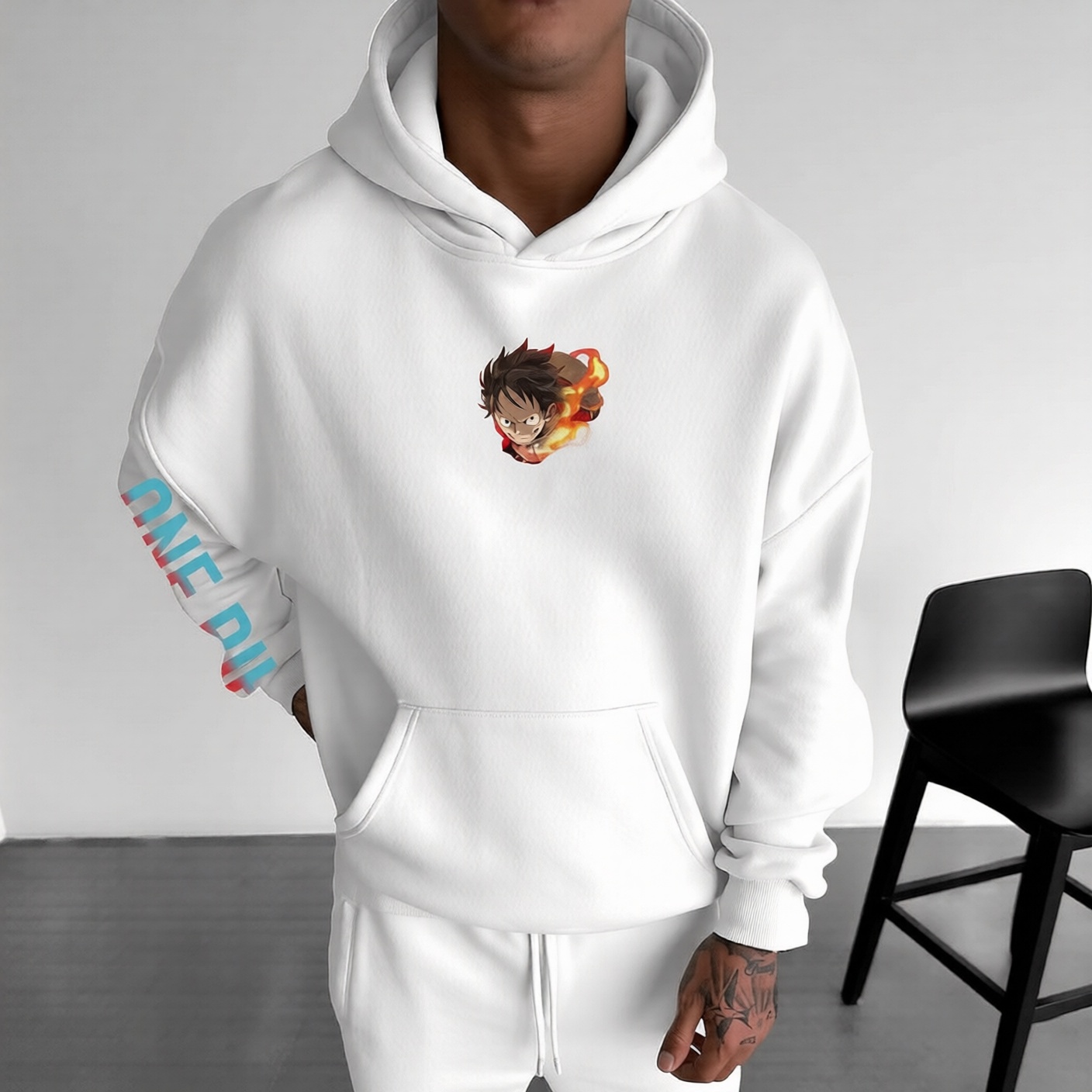 Unisex Anime Graphic Streetwear Vintage Hoodie