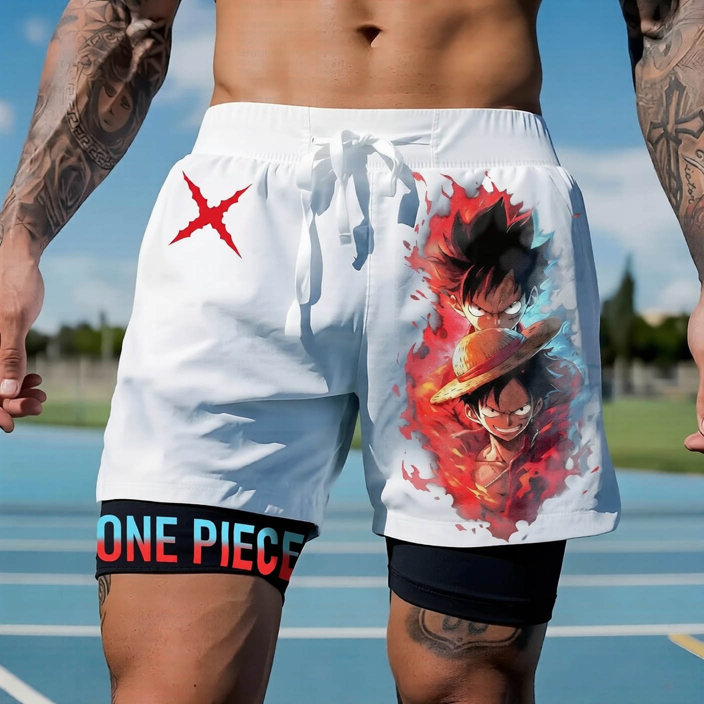 Unisex  Casual Anime Streetwear Shorts