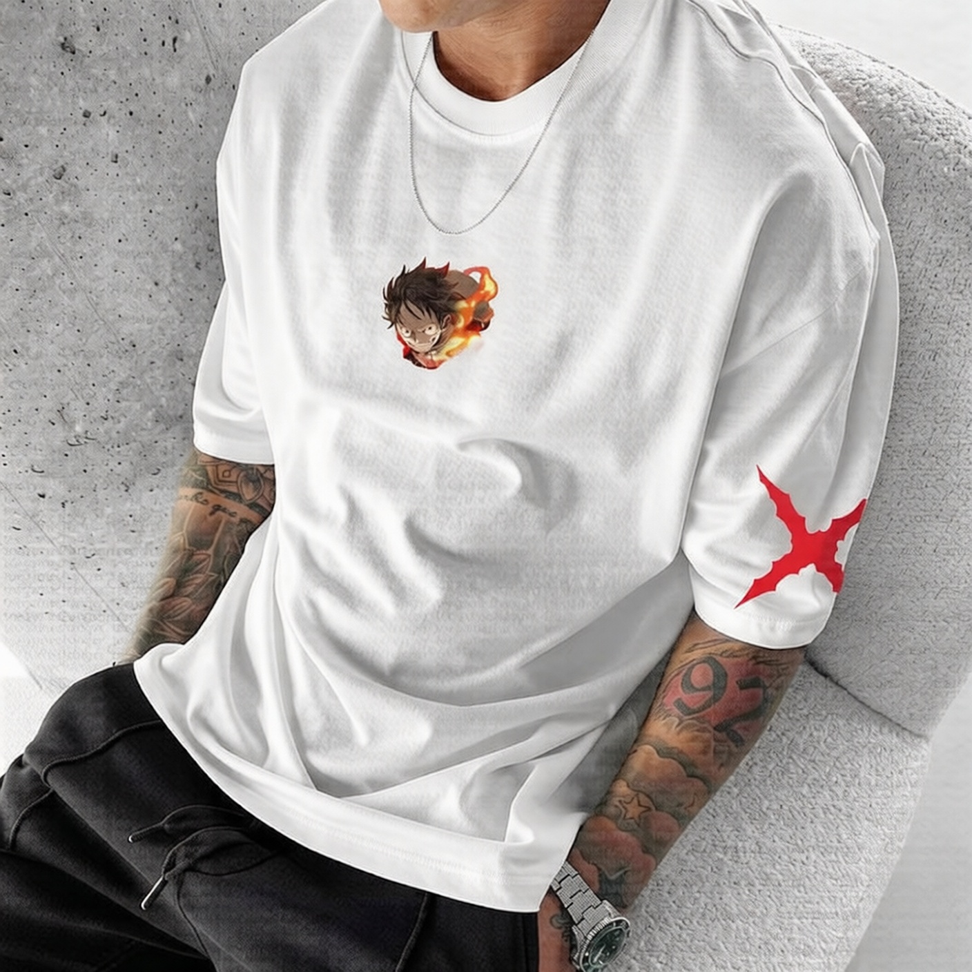 Unisex Anime Inspired Vintage T-Shirt