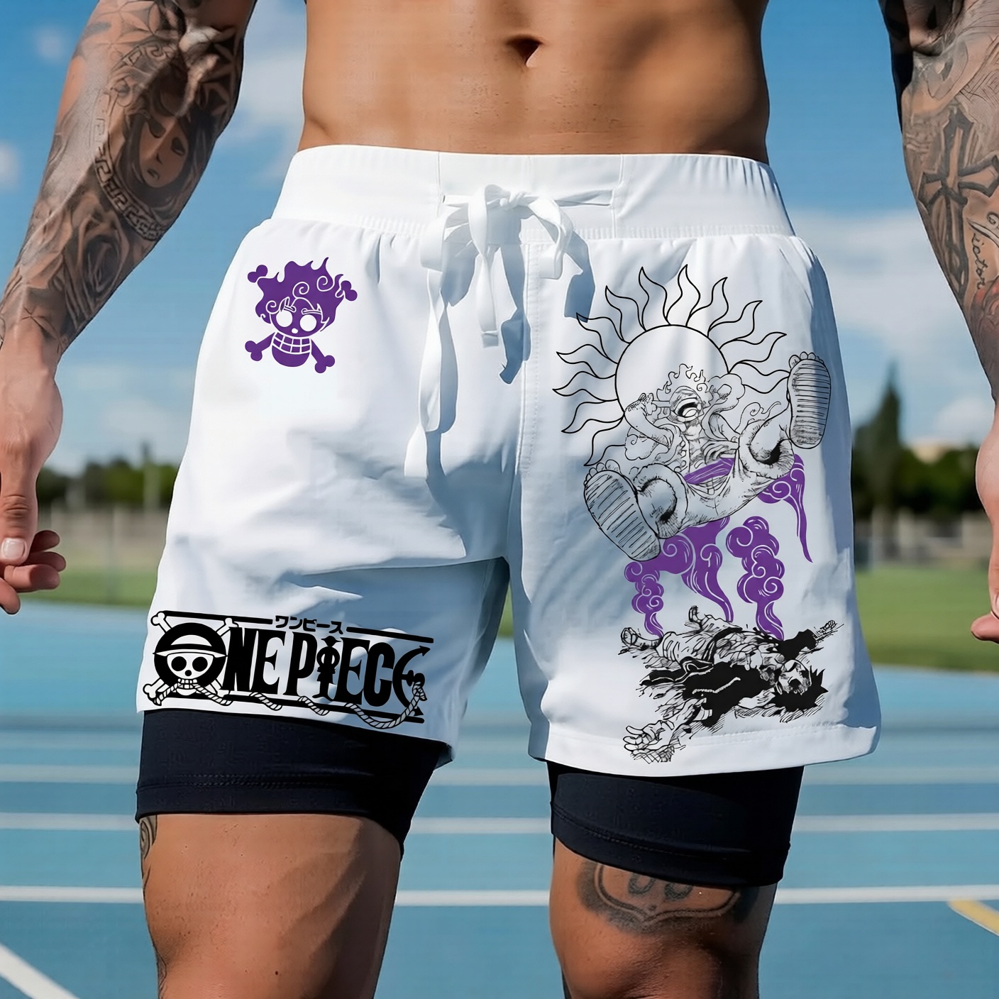 Unisex  Casual Anime Streetwear Shorts