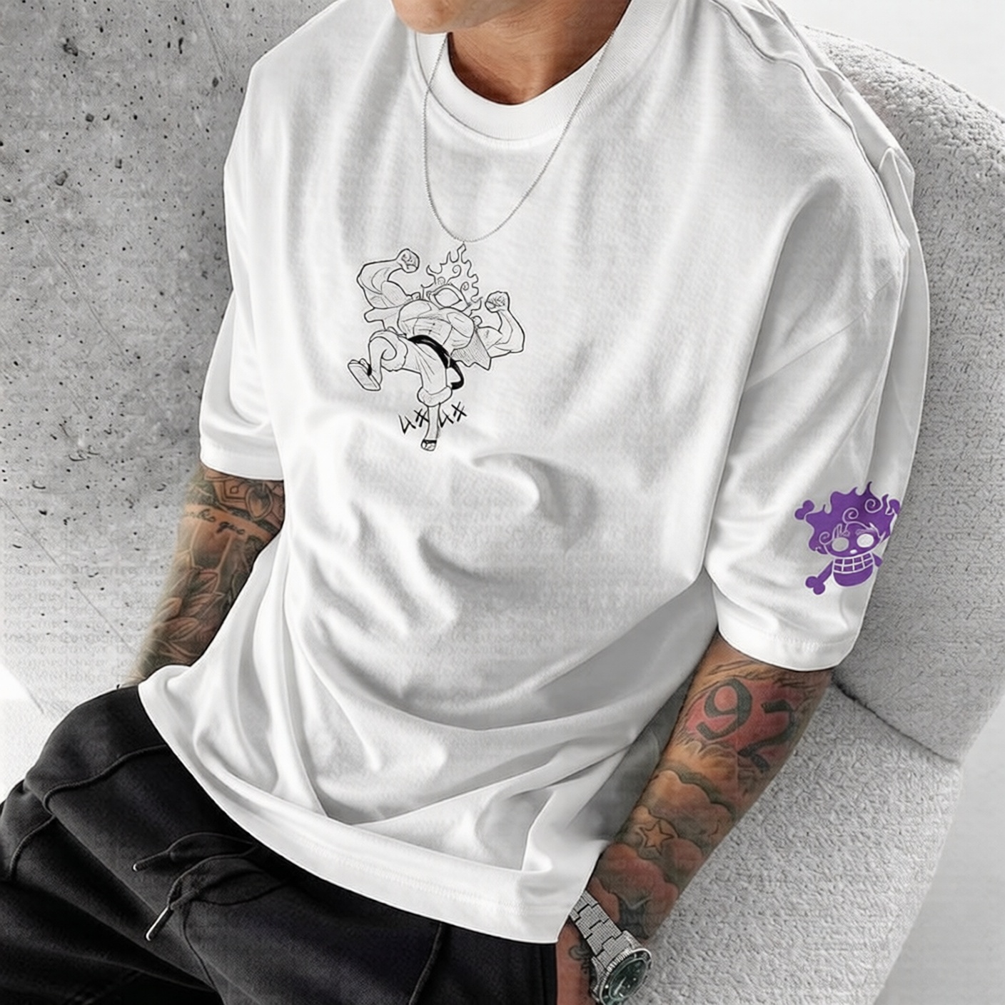 Unisex Anime Inspired Vintage T-Shirt