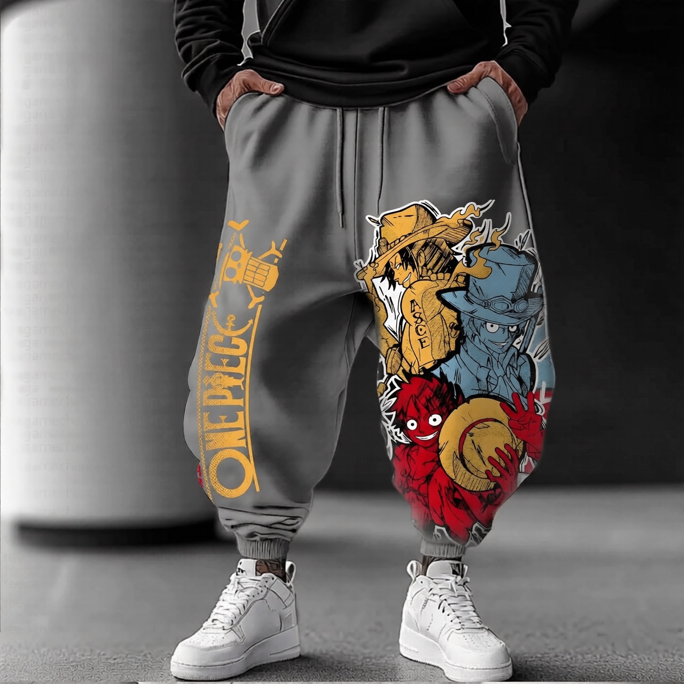 Unisex Anime Inspired Vintage Pants