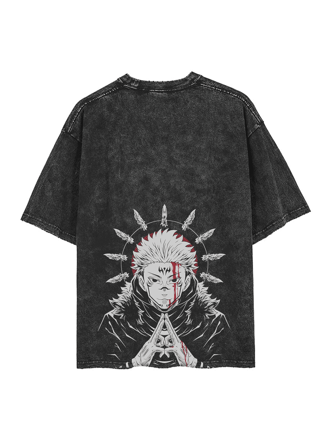 VINTAGE TEE丨King Cursed 2-Sided Vintage Tee - JJK-AnimeClothe