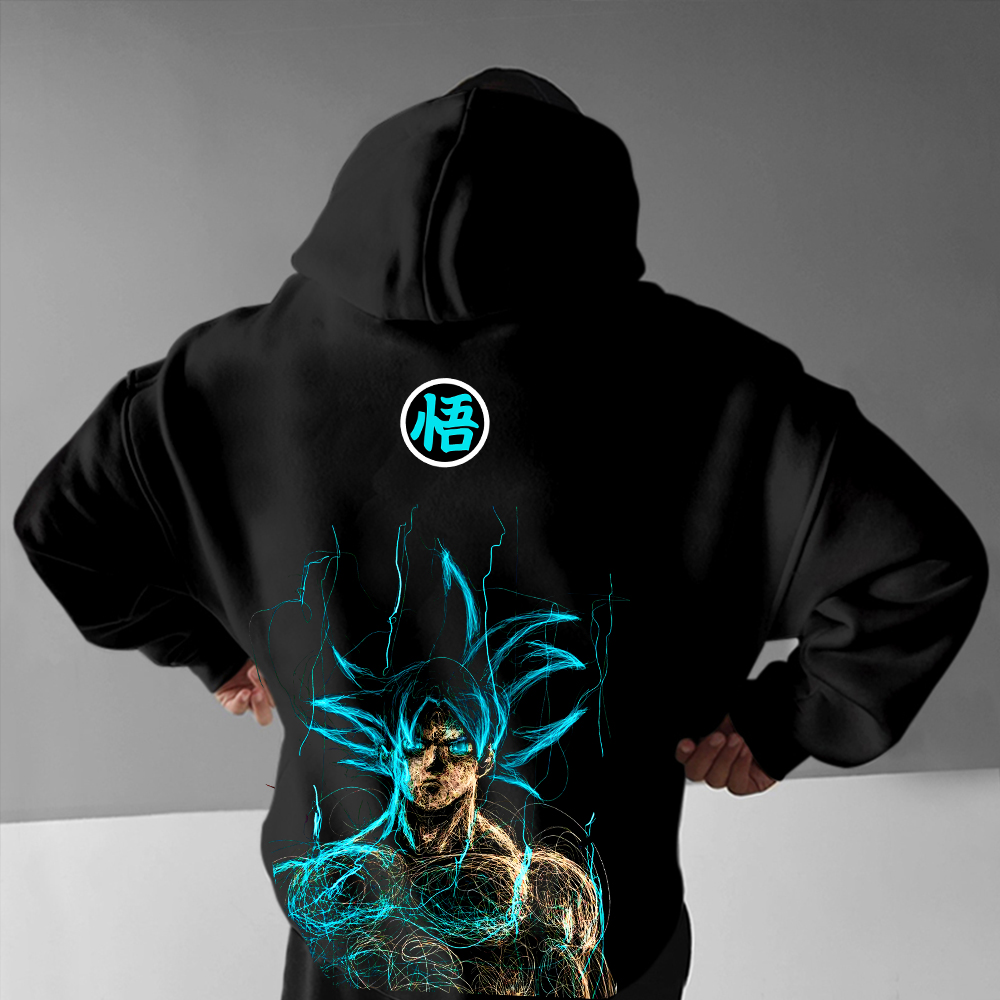 Unisex Anime Graphic Streetwear Vintage Hoodie