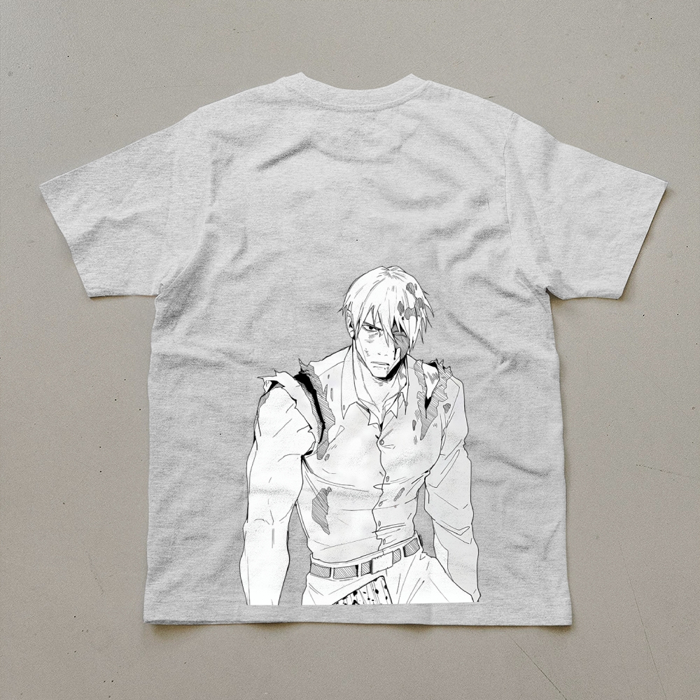 Unisex Oversized Anime Print T-Shirt-AnimeClothe