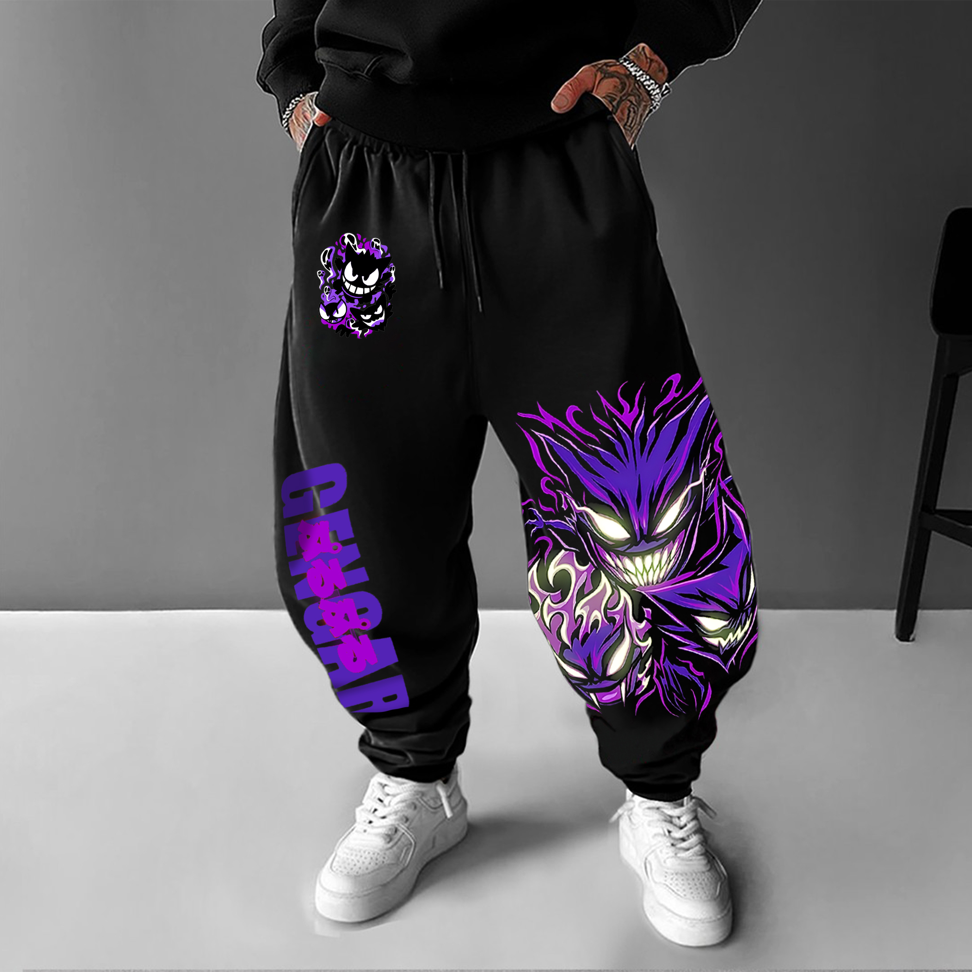 Unisex Casual Anime Streetwear Pants-AnimeClothe