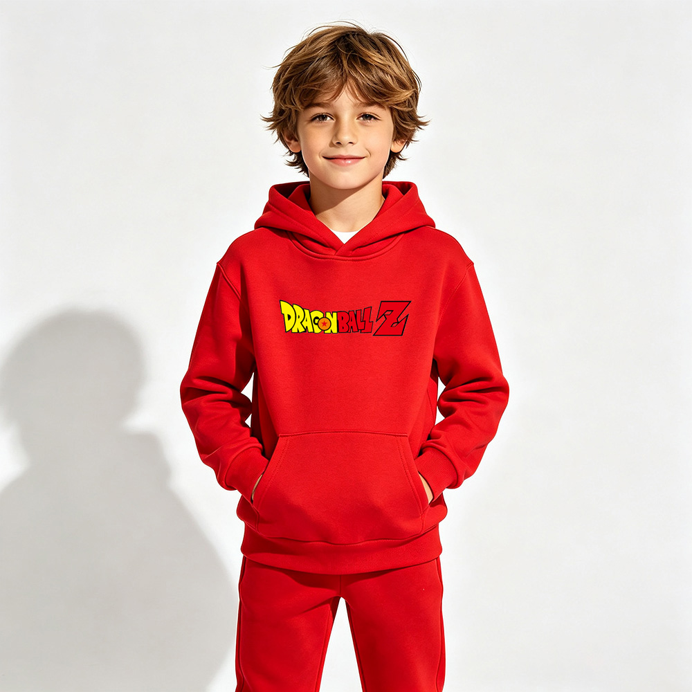 Dragon Ball Goku Anime Graphic Hoodie for Kids Cartoon Print Cotton Tee