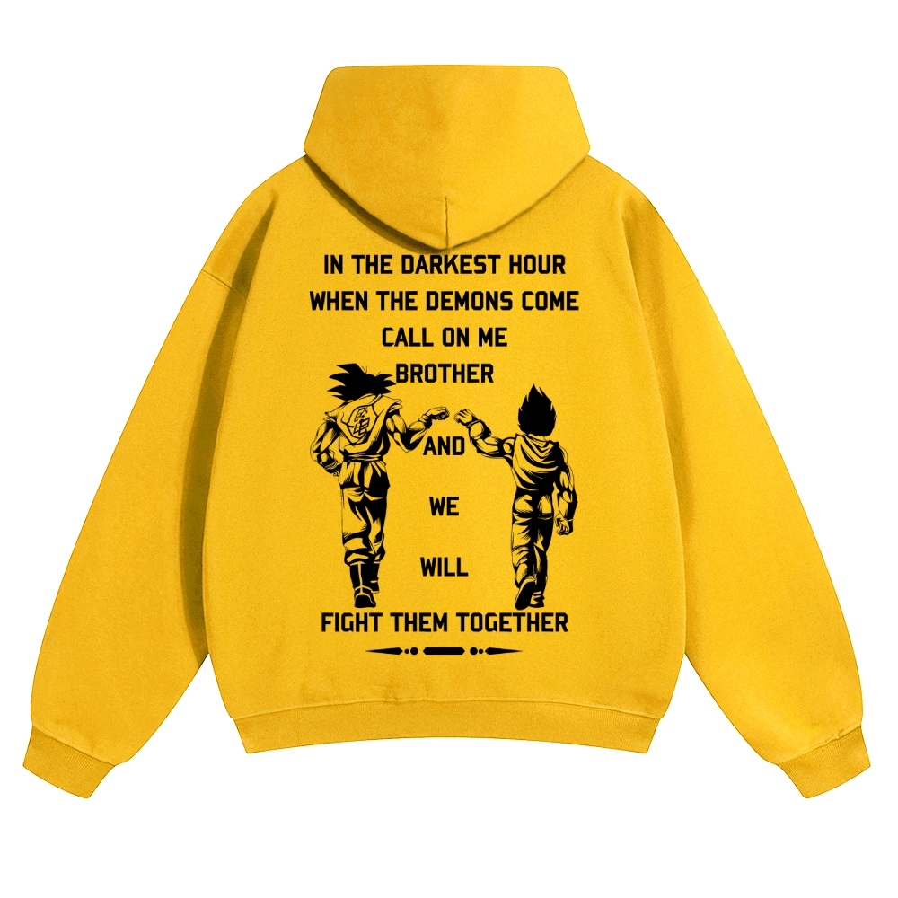 Unisex Anime Graphic Streetwear Vintage Hoodie