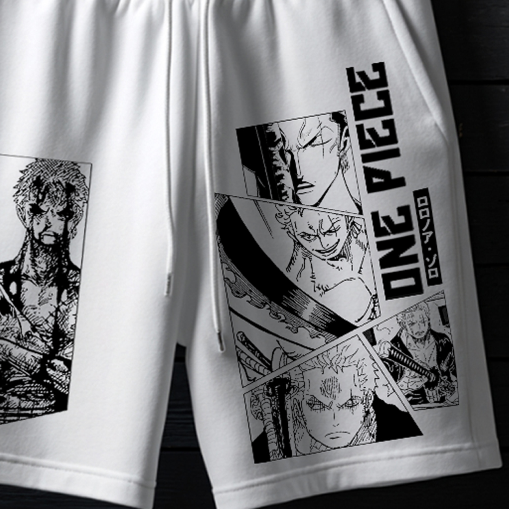 Anime-Inspired Graphic Shorts For Casual Wear