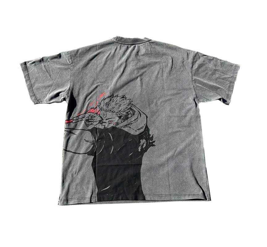 VINTAGE TEE丨Sukuna Fire Arrow Tee-JJK-AnimeClothe